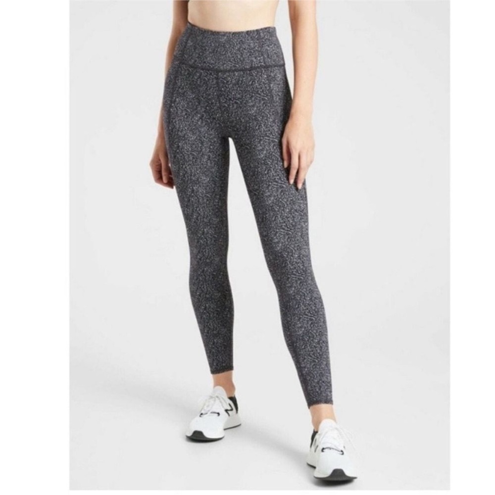 Athleta Black and Gray Leggings